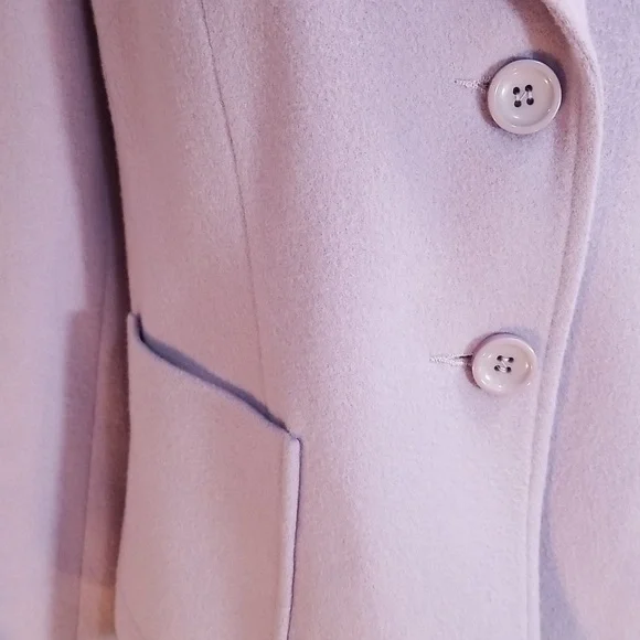 Louben made in Canada wool cashmere mix size 10. Lavender. Staple for capsule - Picture 6 of 13